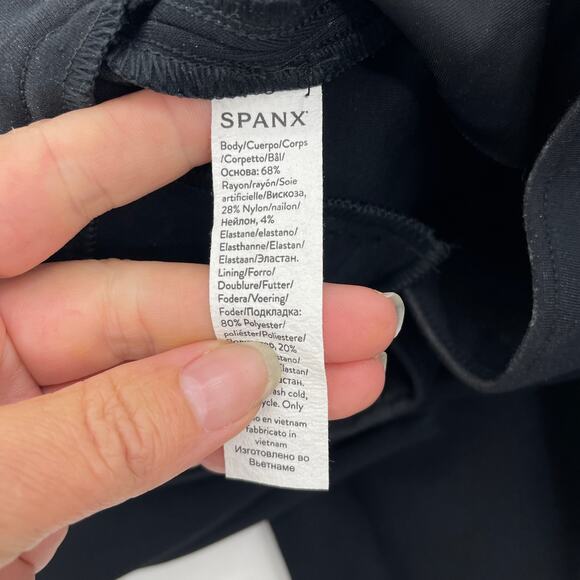 SPANX Perfect Slim Straight Pant Size S Black High Waist Ankle Length #20254R - Picture 5 of 10